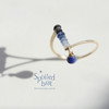 SpoiledBart Jewelry 进口14K注金 原创设计 天然蓝宝石 戒指 商品缩略图0