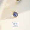 SpoiledBart Jewelry 进口14k注金 原创设计 天然蓝晶石耳钉 商品缩略图2