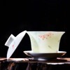 二十四器景德镇手绘粉彩影青陶瓷盖碗泡茶器功夫茶具茶杯三才茶碗 商品缩略图0