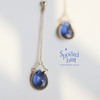 SpoiledBart Jewelry 进口14k注金 原创设计 天然蓝晶石耳钉 商品缩略图1