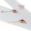 SpoiledBart Jewelry 进口14K注金 原创设计 天然红宝石 耳钉 商品缩略图3