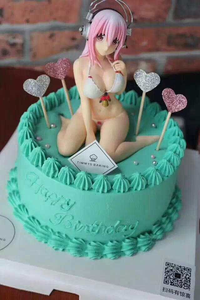 特价可爱索尼子手办生日蛋糕摆件生日礼物单个装颜色随机发