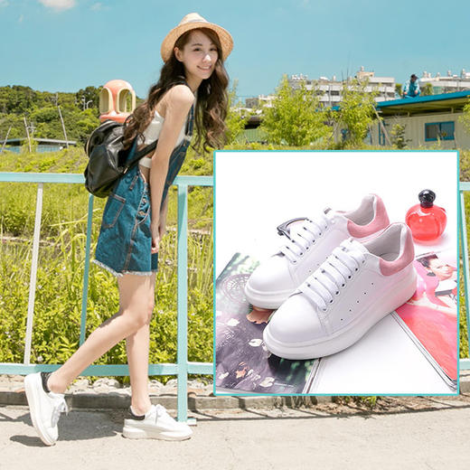 【服饰鞋包】春夏新款女鞋袁姗姗同款小白鞋女运动休闲鞋女士单鞋 商品图0