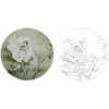 工笔动物白描底稿-李保山-狗小品《一片春心付海棠》-多种白描尺寸可选-EL09 商品缩略图0