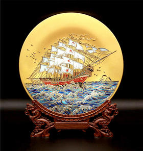 【彼达思】雅琅晶 一帆风顺盘-金