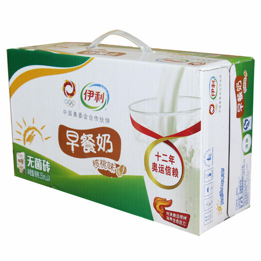 伊利早餐麥香牛奶,核桃牛奶250ml*24盒/件