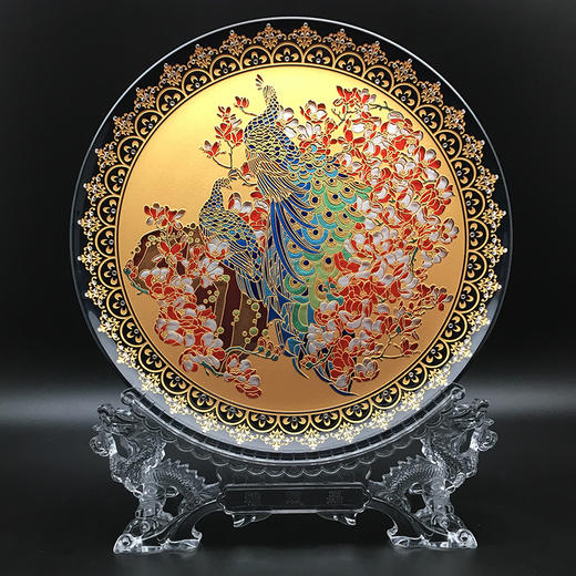 【彼达思】雅琅晶 雀之灵盘-金底黑边 商品图0