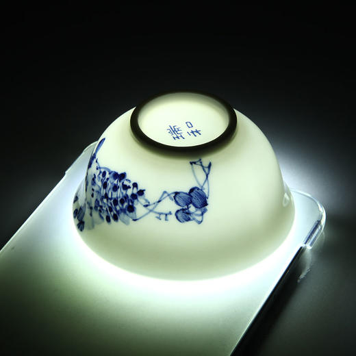 瑞和丨手绘青花瓷 荷花/紫藤套组 1盖碗1公道杯6品茗杯 景德镇陶瓷 商品图8