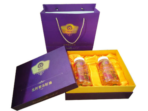 桦南仙紫有机紫苏籽油礼盒包装5ml*60粒*2瓶 商品图0