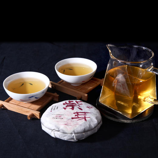 吉顺号普洱茶云南特色紫芽茶100g每饼 商品图2