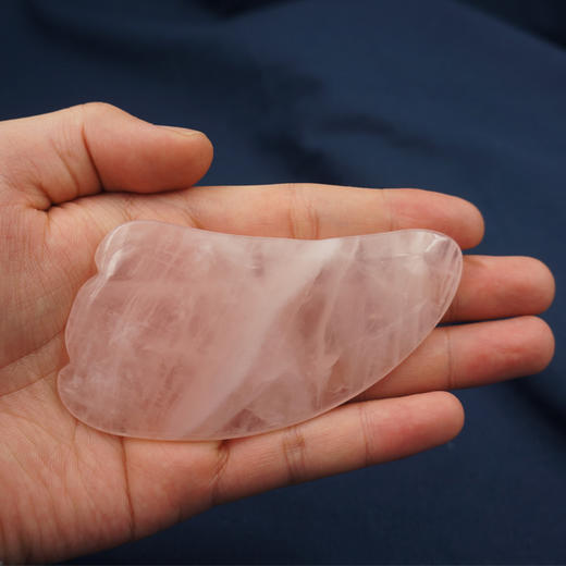 马达加斯加  原石 【冰种粉水晶】按摩油专用刮痧板 商品图3