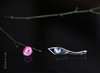 马蹄莲，白玻璃种翡翠胸针 商品缩略图3