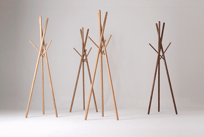 【可以玩的家具】piy原木落地衣帽架 德国红点奖获奖作品