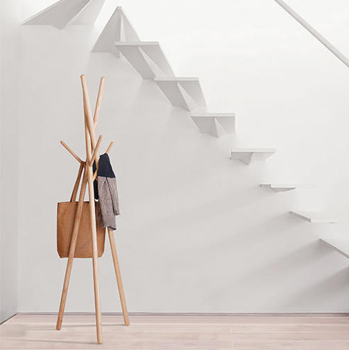 (分销)【你的房间需要她】piy原木落地衣帽架 德国红点奖获奖作品