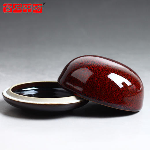 金石印坊 精品天目红高盖印泥盒印泥缸 加固防震特制包装 商品图1