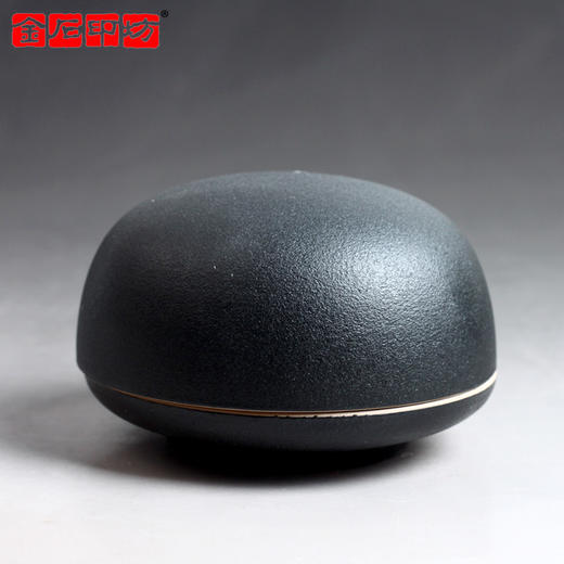 金石印坊 精品黑色磨砂高盖印泥盒印泥缸 加固防震特制包装 商品图3