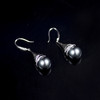 「白天与黑夜」黑白钻黑珠耳坠 商品缩略图3