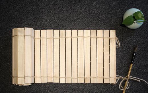 手工木简秦风汉韵手工杨木简