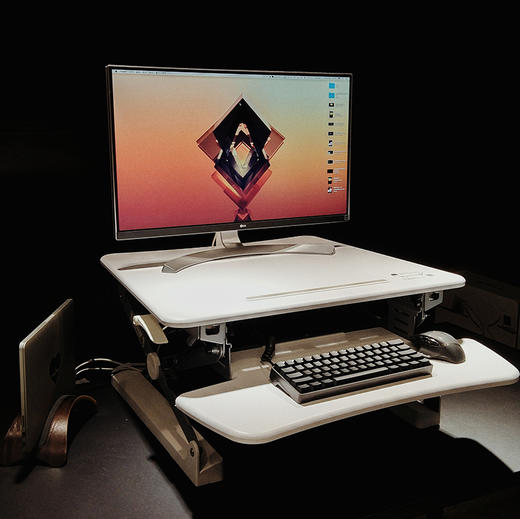 乐歌 Loctek 可站立式办公  可升降办公桌 站立电脑桌工作台书桌 商品图4