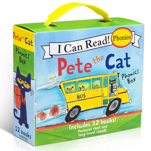 【I Can Read 系列】Pete the Cat Phonics 皮特猫12本 自然拼读绘本 商品图0