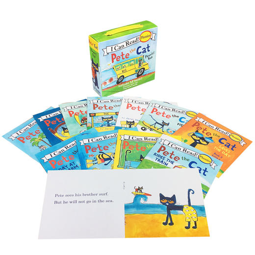 【I Can Read 系列】Pete the Cat Phonics 皮特猫12本 自然拼读绘本 商品图2