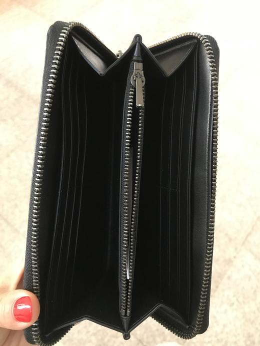 【加拿大】特价COACH 长款男士皮夹 长款男士钱包  黑灰色压花皮夹 纯黑色皮夹 顺丰包邮不退不换 商品图2