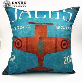 复古做旧老爷车抱枕