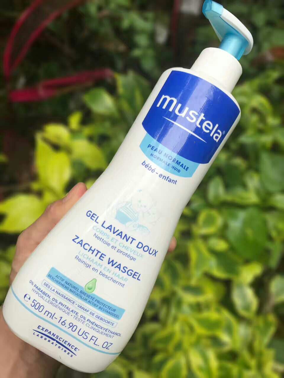 mustela/妙思乐婴儿儿童洗发水沐浴露二合一500ml