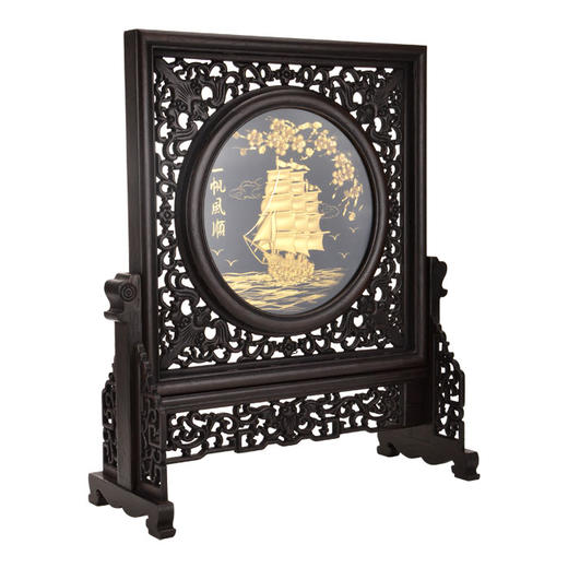 【彼达思】24K金箔画 一帆风顺（方 ） 商品图2