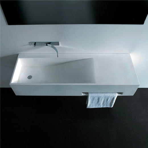 PG铝质石台盆 长台盆(可装入墙式龙头) 商品图0