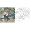 工笔花鸟白描底稿-王庆升《秋霞》斗方小品册页-多种白描尺寸可选-QB11 商品缩略图0
