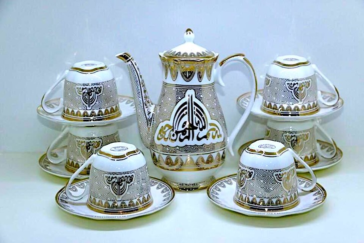 精品伊斯兰风格茶具套装系列,新月穆斯林瓷器 