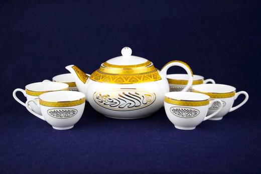 精品伊斯兰风格茶具套装系列,新月穆斯林瓷器 商品图0