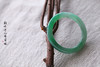 冰种辣色飘阳绿圆条手镯 商品缩略图3