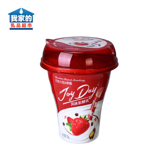 伊利(joy day) 风味发酵乳 吸果杯巧克力豆酸奶220g