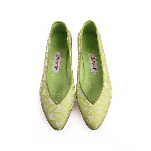 内联升女鞋手工单鞋皮底诱吻尖口鞋7224A 商品图1