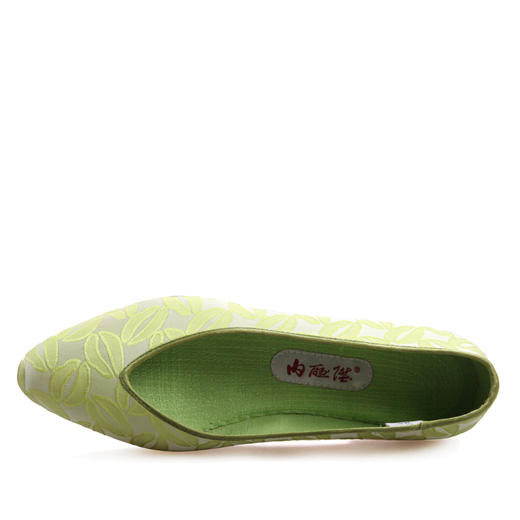 内联升女鞋手工单鞋皮底诱吻尖口鞋7224A 商品图3