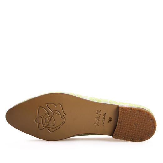 内联升女鞋手工单鞋皮底诱吻尖口鞋7224A 商品图4