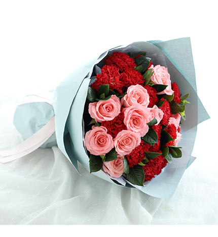 康乃馨玫瑰花束 同城配送 商品图1