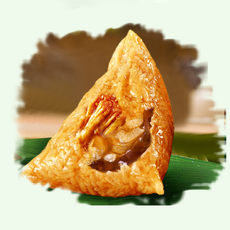 【端午粽子全国快递发货】 香菇咸肉粽 袋装300g（150*2只）