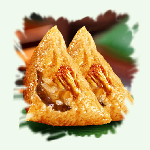 【端午粽子全国快递发货】 香菇咸肉粽 袋装300g（150*2只） 商品图1