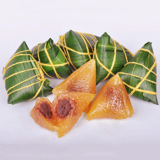 【端午粽子全国快递发货】 豆沙碱水粽 袋装300g（150*2只） 商品图1