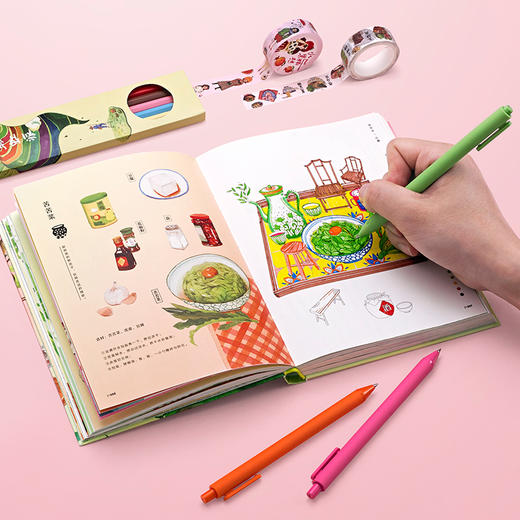 【为思礼】食物恋 传家餐桌手账礼盒 古风笔记本 创意文具日记本子 商品图3