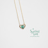 SpoiledBart Jewelry 天然绿玉髓 原创独家设计 心形 项链 商品缩略图0