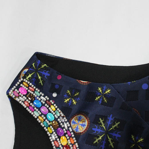 2S6531--连衣裙--天青石金耳环--《太阳之子--印加》 商品图3