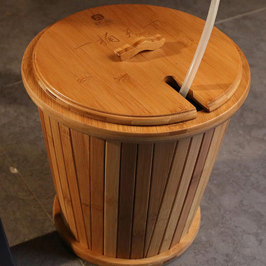 竹制排水茶水桶茶渣茶水桶 实木桶功夫茶具茶道茶桶配件 商品图0