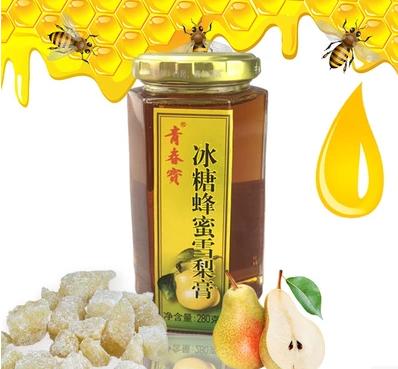 青春宝冰糖蜂蜜雪梨膏280g2瓶