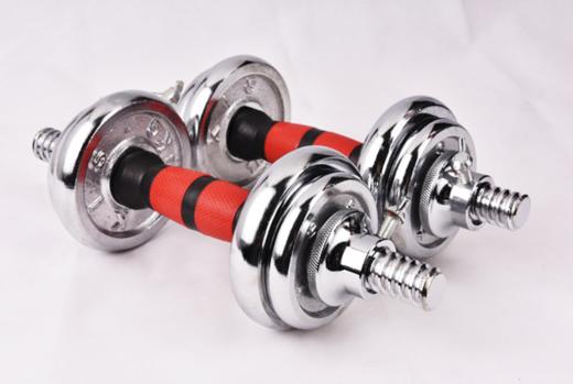 【运动装备】男女通用健身器材电镀哑铃 哑铃杠铃锻炼 商品图1