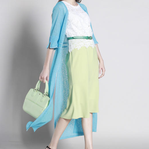 【伯妮斯茵】172D049--蓝色风衣--天青石金耳环--《太阳之子--印加》 商品图4