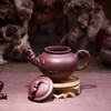 紫砂-宜兴徐夕萍半手工紫泥笑樱竹节壶 商品缩略图3